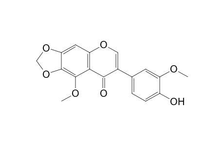 4'-HYDROXY-5,3'-DIMETHOXY-6,7-METHYLENEDIOXY-ISOFLAVONE;NIGRICANIN