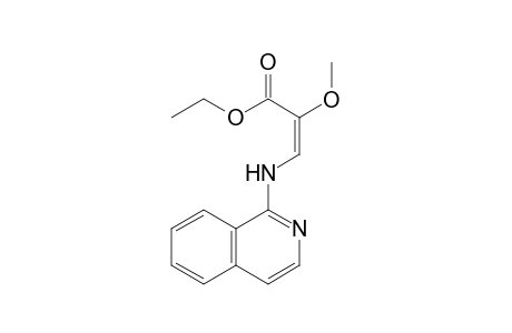 Ethyl (E)-(isoquinolin-1-ylamino)-2-methoxypropenoate