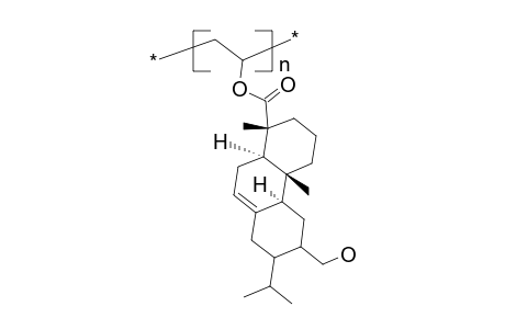 Poly(vinyl-12-hydroxymethyl abiet-7,8-enoate)