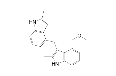 4-(methoxymethyl)-2-methyl-3-[(2-methyl-1H-indol-4-yl)methyl]-1H-indole