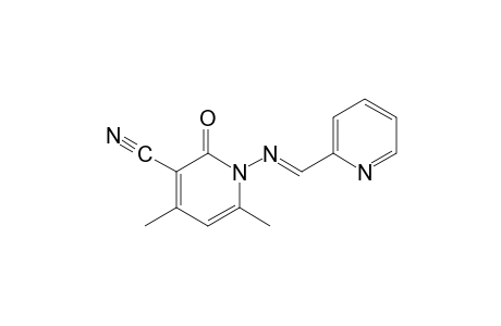 1,2-dihydro-4,6-dimethyl-2-oxo-1-{[(2-pyridyl)methylene]amino}nicotinonitrile
