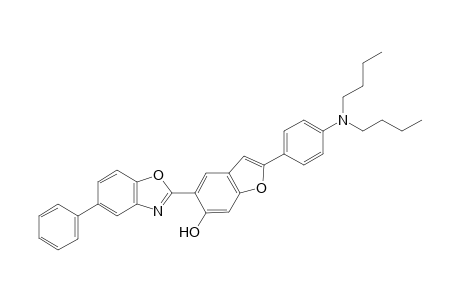 2-[4-(dibutylamino)phenyl]-5-(5-phenyl-1,3-benzoxazol-2-yl)benzofuran-6-ol