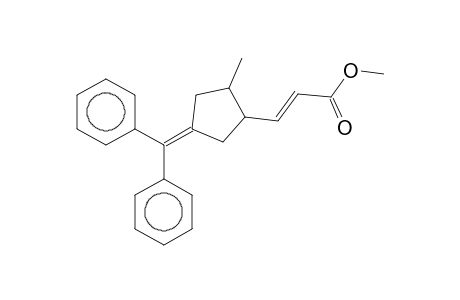 Propenoic acid, 3-(4-diphenylmethylene-2-methylcyclopentyl)-, methyl ester