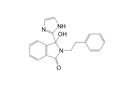 1H-isoindol-1-one, 2,3-dihydro-3-hydroxy-3-(1H-imidazol-2-yl)-2-(2-phenylethyl)-