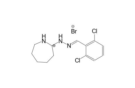 (1E,2E)-1-(azepan-2-ylidene)-2-(2,6-dichlorobenzylidene)hydrazin-1-ium bromide