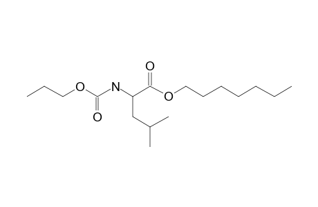 L-Leucine, N-propoxycarbonyl-, heptyl ester