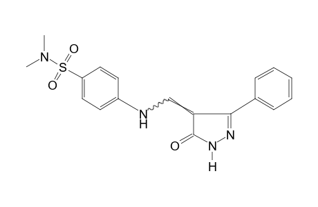 4-{[p-(DIMETHYLSULFAMOYL)ANILINO]METHYLENE}-3-PHENYL-2-PYRAZOLIN-5-ONE