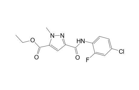 ethyl 3-[(4-chloro-2-fluoroanilino)carbonyl]-1-methyl-1H-pyrazole-5-carboxylate