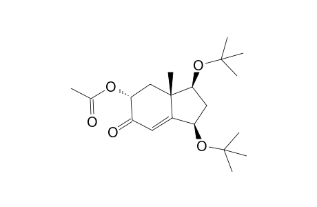 (1R,3S)-Di-tert-Butoxy-(3aS)-methyl-6-oxo-2,3,3a,4,5,6-hexahydro-1H-inden-(5R)-yl acetate