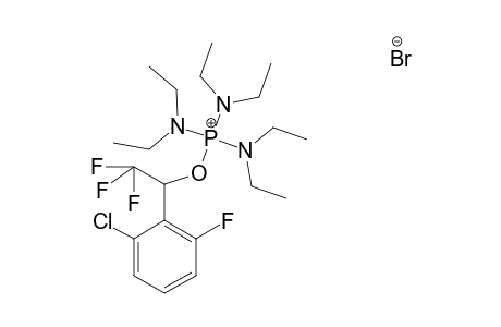 [1-(2-chloro-6-fluorophenyl)-2,2,2-trifluoroethoxy]-tris(diethylamino)phosphanium bromide