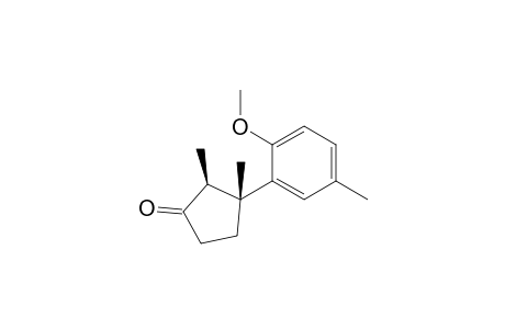 (2S,3R)-3-(2-methoxy-5-methyl-phenyl)-2,3-dimethyl-cyclopentan-1-one