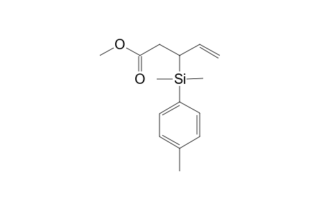 3-(Dimethyl-p-tolyl-silanyl)-pent-4-enoic acid methyl ester