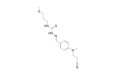1-{p-[(2-cyanoethyl)methylamino]benzylidene}-4-(3-methoxypropyl)-3-thiosemicarbazide