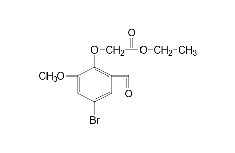 (4-bromo-2-formyl-6-methoxyphenoxy)acetic acid, ethyl ester