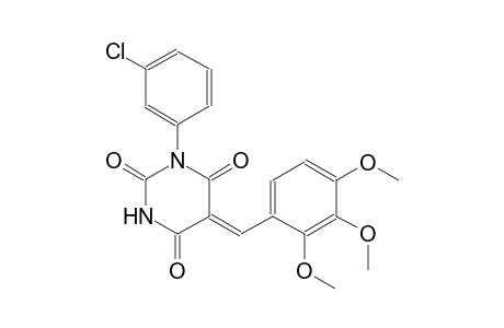 (5Z)-1-(3-chlorophenyl)-5-(2,3,4-trimethoxybenzylidene)-2,4,6(1H,3H,5H)-pyrimidinetrione