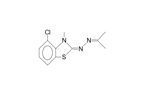 2-Isopropylidenehydrazino-3-methyl-4-chloro-benzothiazole