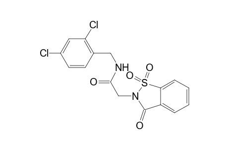 N-(2,4-dichlorobenzyl)-2-(1,1-dioxido-3-oxo-1,2-benzisothiazol-2(3H)-yl)acetamide