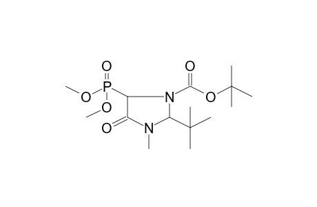 2-t-Butyl-5-(dimethoxy-phosphoryl)-3-methyl-4-oxoimidazolidine-1-carboxylic acid, t-butyl ester