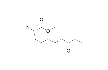 (2S)-2-amino-8-keto-capric acid methyl ester