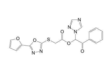 .omega.-[5-(2-Furyl)-1,3,4-oxadiazol-2-thiolacetoxy]-.omega.-(1H-1,2,4-triazol-1-yl)acetophenone