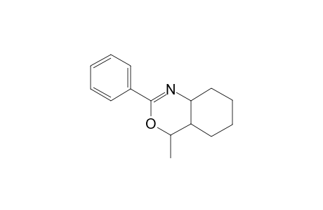 4-Methyl-2-phenyl-4a,5,6,7,8,8a-hexahydro-4H-3,1-benzoxazine