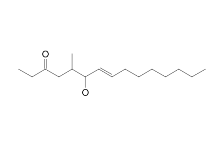 (E)-6-Hydroxy-5-methylpentadec-7-en-3-one