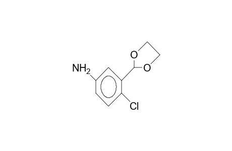 Benzenamine, 4-chloro-3-(1,3-dioxolan-2-yl)-