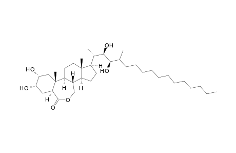 (2R,3S,5.alpha.,22R,23R,24S)-24-Dodecyl-2,3,22,23-tetrahydroxy-B-homo-26,27-dinor-7-oxacholestane-6-one