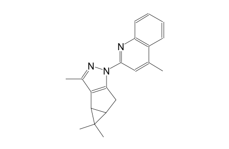 3,4,4-trimethyl-1-(4-methyl-2-quinolinyl)-3b,4,4a,5-tetrahydro-1H-cyclopropa[3,4]cyclopenta[1,2-c]pyrazole