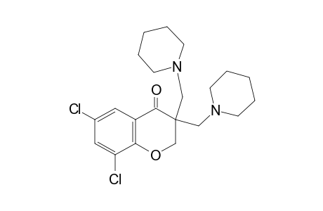 3,3-bis(piperidinomethyl)-6,8-dichloro-4-chromanone
