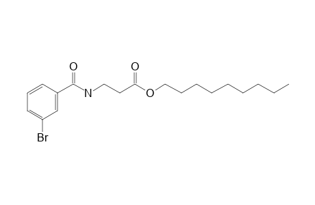 .beta.-Alanine, N-(3-bromobenzoyl)-, nonyl ester