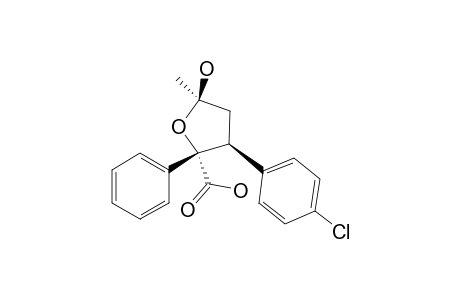 (2S,3S,5R)-5-Hydroxy-3-p-chlorophenyl-5-methyl-2-phenyltetrahydrofuran-2-carboxylic acid