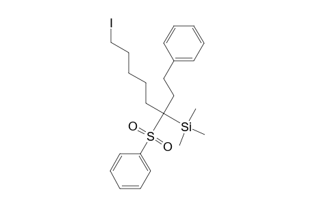 6-Phenylsulfonyl-6-trimethylsilyl-1-iodo-8-phenyloctane