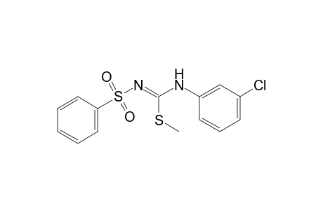 N-[(m-chloroanilino)(methylthio)methylene]benzenesulfonamide