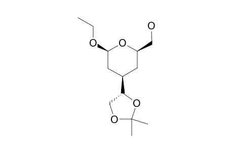 (2S,4R,6R)-2-ETHOXY-6-HYDROXYMETHYL-4-[(1S)-1,2-O-ISOPROPYLIDENE-1,2-DIHYDROXYETHYL]-TETRAHYDROPYRAN