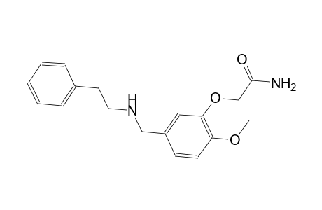 2-(2-methoxy-5-{[(2-phenylethyl)amino]methyl}phenoxy)acetamide