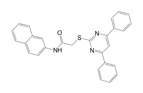 2-[(4,6-diphenyl-2-pyrimidinyl)sulfanyl]-N-(2-naphthyl)acetamide