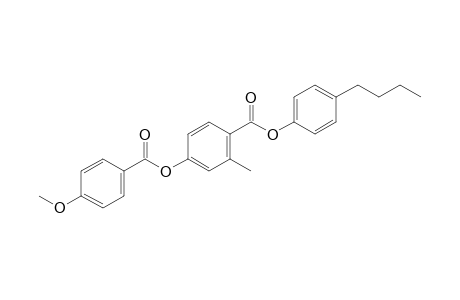 4,2-Cresotic acid, p-butylphenyl ester, p-anisate