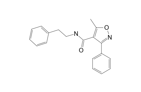 5-methyl-N-phenethyl-3-phenyl-4-isoxazolecarboxamide