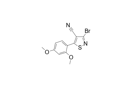 3-Bromo-5-(2,4-dimethoxyphenyl)isothiazole-4-carbonitrile