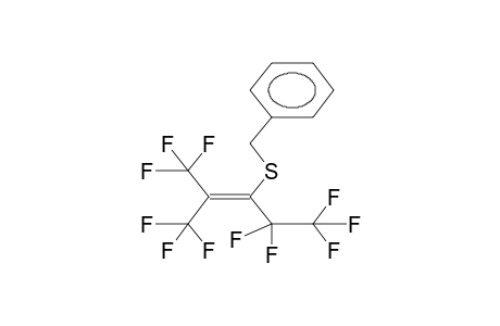 2-TRIFLUOROMETHYL-3-BENZYLTHIOPERFLUORO-2-PENTENE