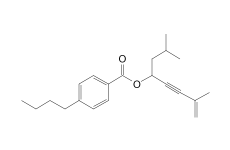 4-Butylbenzoic acid, 2,7-dimethyloct-7-en-5-yn-4-yl ester