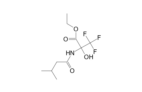 Ethyl 3,3,3-trifluoro-2-hydroxy-2-[(3-methylbutanoyl)amino]propanoate