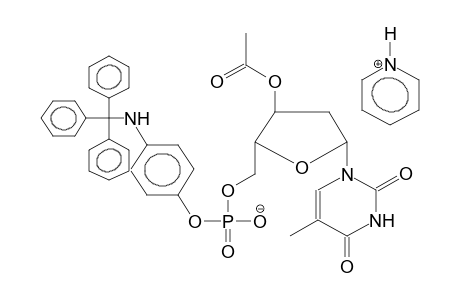 3'-O-ACETYLDEOXYTHYMIDINE, 5'-(4-TRITYLAMINOPHENYL)PHOSPHATE,PYRIDINIUM SALT