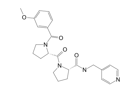 (S)-1-((3-Methoxybenzoyl)-L-prolyl)-N-(pyridin-4-ylmethyl)pyrrolidine-2-carboxamide