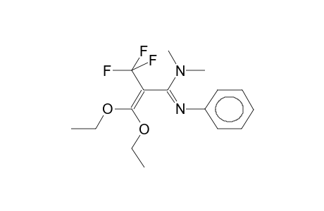 ALPHA-TRIFLUOROMETHYL-BETA,BETA-DIETHOXYACRYLIC ACID, N,N-DIMETHYL-N'-PHENYLAMIDINE