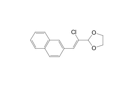 2-[1-Chloro-2-(2-naphthyl)vinyl]-1,3-dioxolane