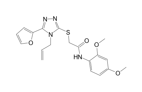 acetamide, N-(2,4-dimethoxyphenyl)-2-[[5-(2-furanyl)-4-(2-propenyl)-4H-1,2,4-triazol-3-yl]thio]-