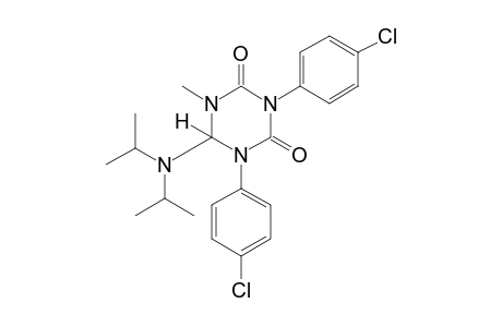 1,3-bis(p-chlorophenyl)dihydro-6-(diisopropylamino)-5-methyl-s-triazine-2,4(1H,3H)-dione