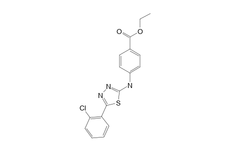 p-{[5-(o-chlorophenyl)-1,3,4-thiadiazol-2-yl]amino}benzoic acid, ethyl ester